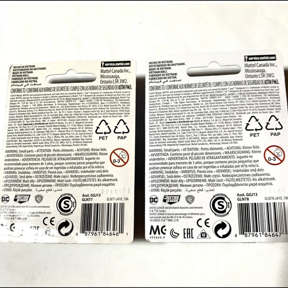 2 Mattel Justice League 3" Batman Action Figures - Picture 3 of 4